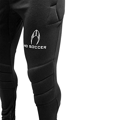 HO Soccer 0505555 Pantalones Largos de Portero, Unisex Adulto, Negro, M