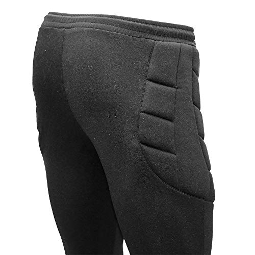 HO Soccer 0505555 Pantalones Largos de Portero, Unisex Adulto, Negro, M