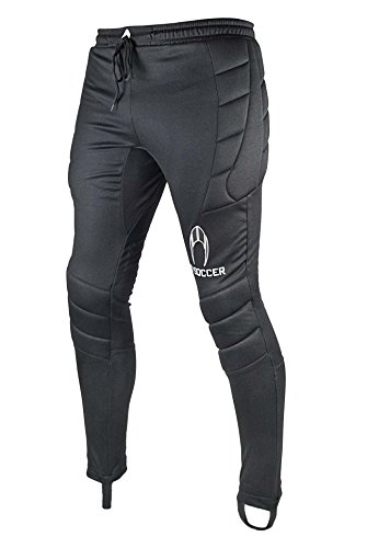 HO Soccer 0505555 Pantalones Largos de Portero, Unisex Adulto, Negro, M