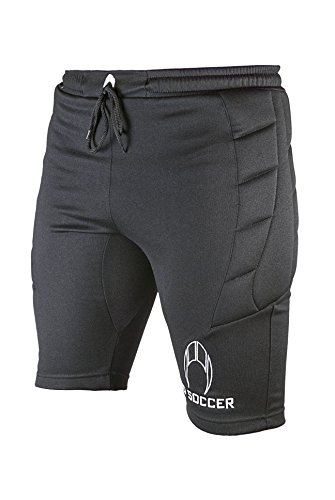 HO Soccer 0505564 Pantalones Cortos de Portero, Unisex Adulto, Negro, L