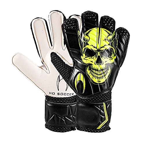 Ho Soccer Icon Flat Darkside Guantes de Portero, Unisex Niño, Negro, 4,5