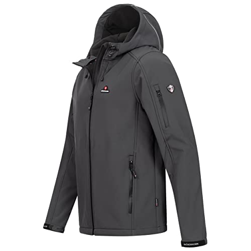 Höhenhorn Altus - Chaqueta de softshell para hombre, para exterior, funcional, Gris acero, XL