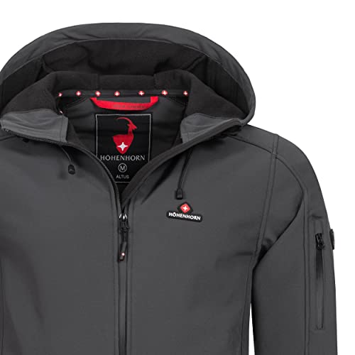 Höhenhorn Altus - Chaqueta de softshell para hombre, para exterior, funcional, Gris acero, XL