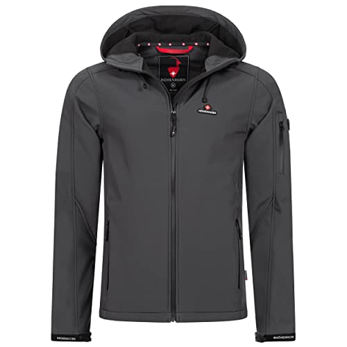 Höhenhorn Altus - Chaqueta de softshell para hombre, para exterior, funcional, Gris acero, XL