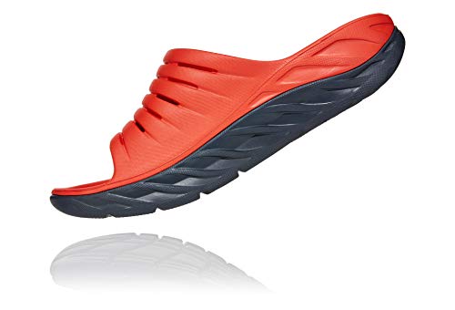 HOKA 1099673 FORB M ORA Recovery Slide Sandalias para Hombre, Rojo/Negro, EU 41 1/3