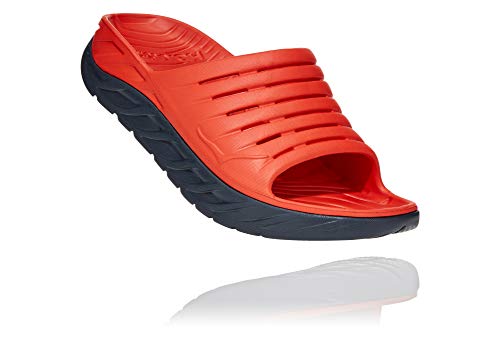 HOKA 1099673 FORB M ORA Recovery Slide Sandalias para Hombre, Rojo/Negro, EU 41 1/3