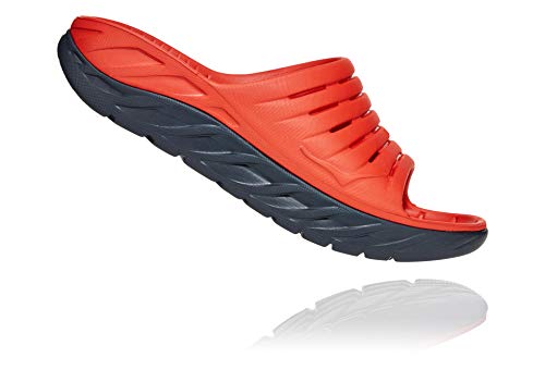 HOKA 1099673 FORB M ORA Recovery Slide Sandalias para Hombre, Rojo/Negro, EU 42 2/3