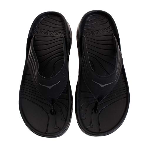 Hoka 1099675-BDGGR: Men's Black/Dark Gull Gray Ora Recovery Flip Sneaker