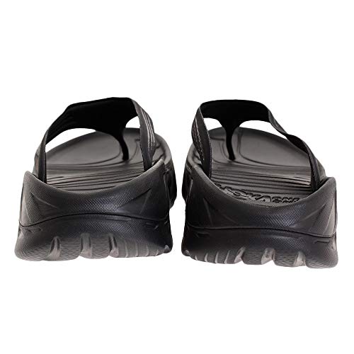 Hoka 1099675-BDGGR: Men's Black/Dark Gull Gray Ora Recovery Flip Sneaker