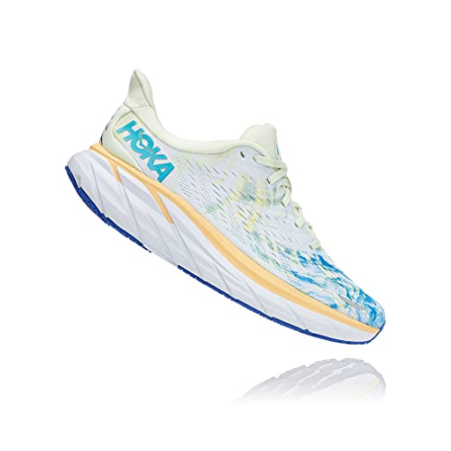 HOKA 1119394 W Clifton 8 TGT, Zapatillas de Running para Mujer, Blanco/Multicolor, EU 38 2/3