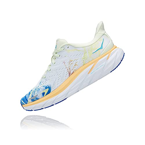 HOKA 1119394 W Clifton 8 TGT, Zapatillas de Running para Mujer, Blanco/Multicolor, EU 38 2/3