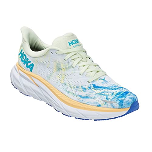 HOKA 1119394 W Clifton 8 TGT, Zapatillas de Running para Mujer, Blanco/Multicolor, EU 38 2/3