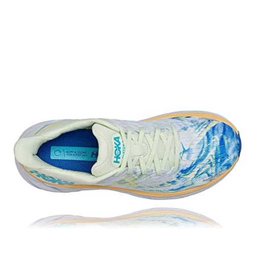 HOKA 1119394 W Clifton 8 TGT, Zapatillas de Running para Mujer, Blanco/Multicolor, EU 40 2/3
