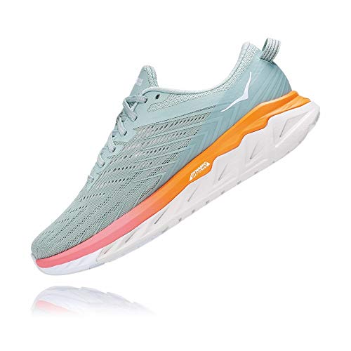 Hoka Arahi 04 Zapatilla para Correr en Carretera o Camino de Tierra Ligero con Soporte Pronaciara Mujer Celeste Naranja 40 2/3 EU