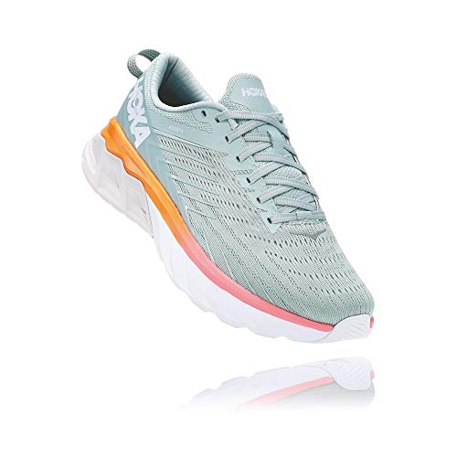 Hoka Arahi 04 Zapatilla para Correr en Carretera o Camino de Tierra Ligero con Soporte Pronaciara Mujer Celeste Naranja 40 2/3 EU