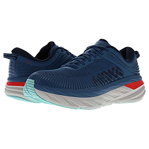 Hoka Bondi 7, Zapatillas de Running por Hombre, Azul (RealTeal/Outerspace RTOS), 41 1/3 EU