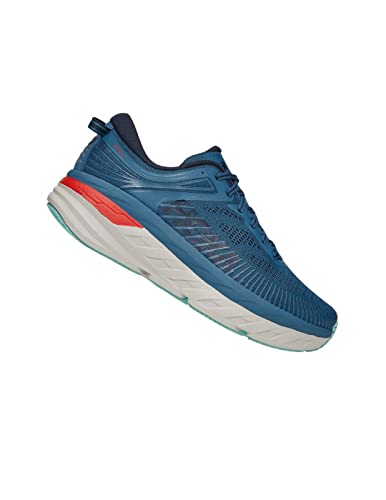 Hoka Bondi 7, Zapatillas de Running por Hombre, Azul (RealTeal/Outerspace RTOS), 45 1/3 EU