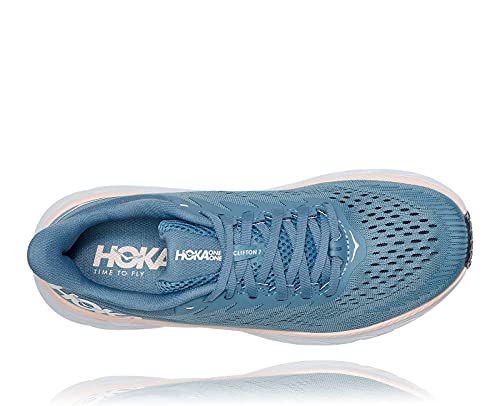 HOKA Clifton 7 - Zapatillas de correr para mujer, Provincial Blue Fiesta, 38 EU