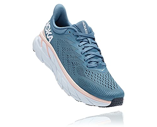 HOKA Clifton 7 - Zapatillas de correr para mujer, Provincial Blue Fiesta, 38 EU