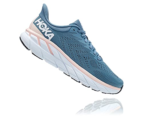 HOKA Clifton 7 - Zapatillas de correr para mujer, Provincial Blue Fiesta, 38 EU