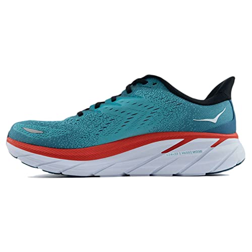 Hoka Clifton 8, Zapatillas de Running por Hombre, Azul (RealTeal/Aquarelle RTAR), 41 1/3 EU