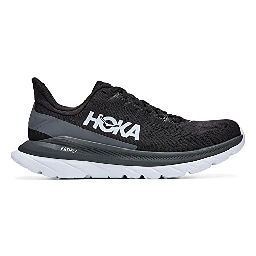 HOKA Mach 4 - Zapatillas de running para mujer, negro gris blanco, 40 EU