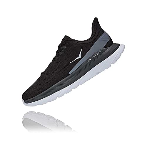 HOKA Mach 4 - Zapatillas de running para mujer, negro gris blanco, 40 EU