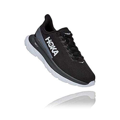 HOKA Mach 4 - Zapatillas de running para mujer, negro gris blanco, 40 EU