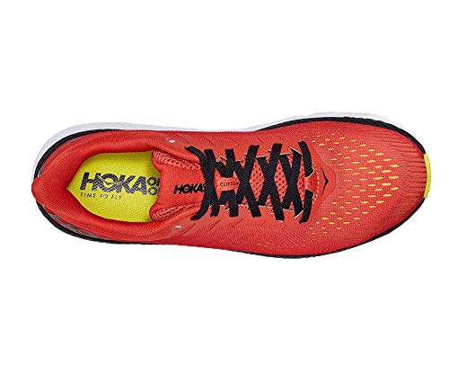 Hoka One Men's Clifton 7 Chili/Black Sneakers, 12 M US