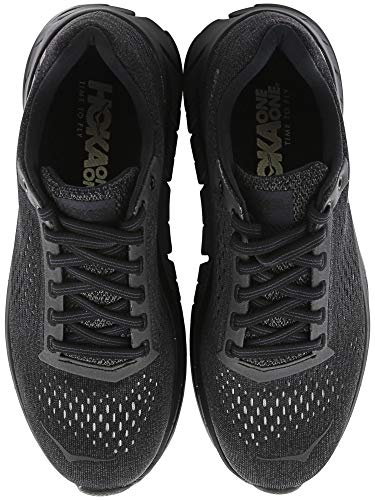 Hoka One One Cavu Fn - Zapatillas de Running para Mujer, Negro (Black/Nine Iron), 38 EU