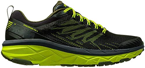 HOKA ONE One Challenger ATR 5 Deportivas Hombres Negro/Verde - 47 1/3 - Running/Trail