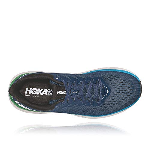 HOKA ONE ONE Clifton 7 - Tenis de correr para hombre, azul (Azul / Patchwork), 45 EU