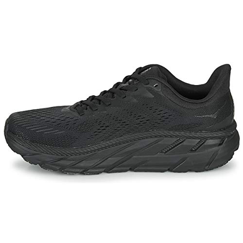 Hoka One One Clifton 7 Zapatillas Moda Hombres Negro - 47 1/3 - Zapatillas Bajas