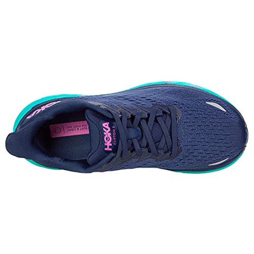 Hoka One One Clifton 8 Mesh Outer Space Atlantis - Zapatillas deportivas para mujer (5 Reino Unido)