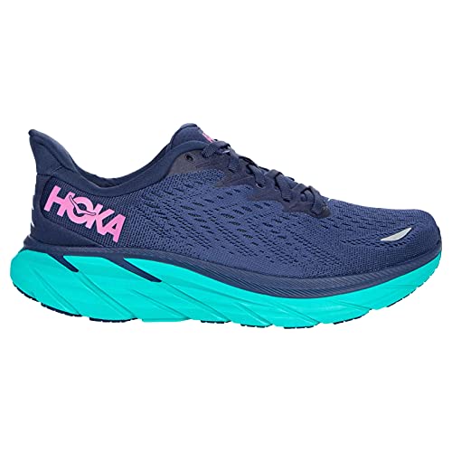 Hoka One One Clifton 8 Mesh Outer Space Atlantis - Zapatillas deportivas para mujer (5 Reino Unido)