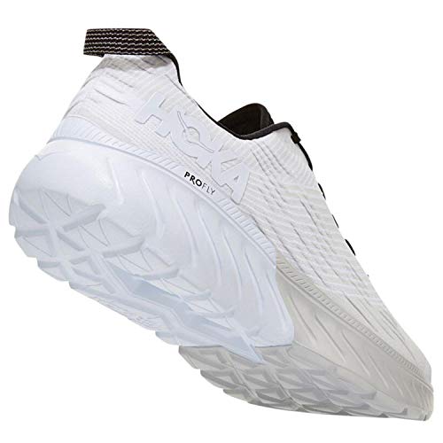 Hoka One One Entrenadores sintéticos para hombre Mach 3 Textile, blanco (Roca lunar/Blanco), 44.5 EU