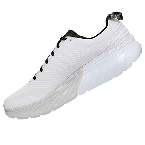 Hoka One One Entrenadores sintéticos para hombre Mach 3 Textile, blanco (Roca lunar/Blanco), 44.5 EU