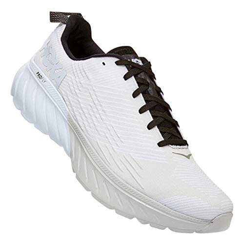 Hoka One One Entrenadores sintéticos para hombre Mach 3 Textile, blanco (Roca lunar/Blanco), 44.5 EU