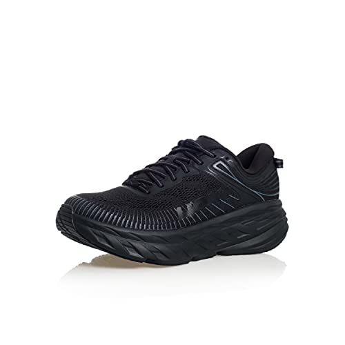 Hoka One One Hombre Bondi 7 Textile Synthetic Black Entrenadores 41 1/3 EU