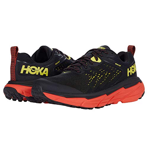 Hoka One One Hombre Challenger ATR 6 GTX Textile Synthetic Black Green Sheen Entrenadores 41 1/3 EU