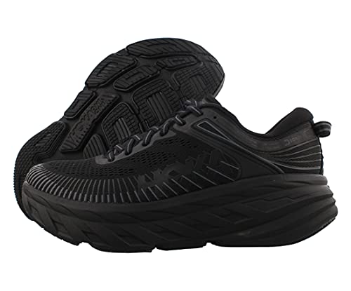 Hoka One One Mujer Bondi 7 Textile Synthetic Black Entrenadores 39 1/3 EU