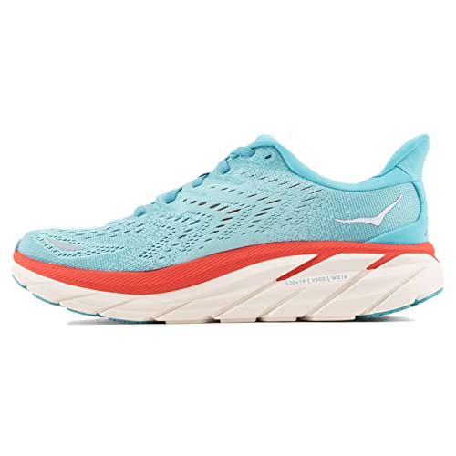 Hoka One One Mujer Clifton 8 Textile Aquarelle Eggshell Blue Entrenadores 39 1/3 EU