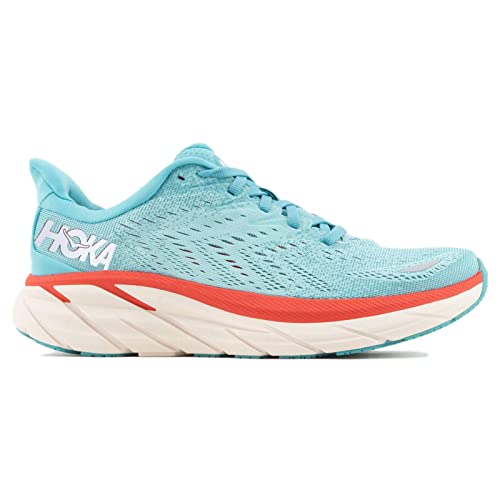 Hoka One One Mujer Clifton 8 Textile Aquarelle Eggshell Blue Entrenadores 39 1/3 EU