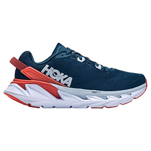 Hoka One One Mujer Elevon 2 Textile Moroccan Blue Hot Coral Entrenadores 40 2/3 EU