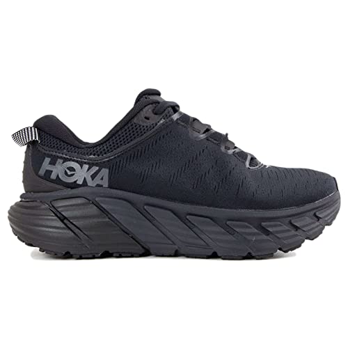 Hoka One One Mujer Gaviota 3 Textile Synthetic Black Black Entrenadores 36 2/3 EU