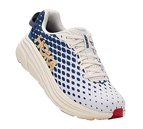 Hoka Rincon 02 Calzado para Correr en Carretera para Hombre Blanco Azul 41 1/3 EU