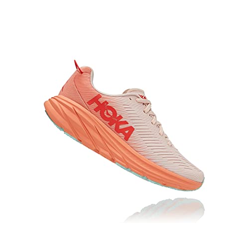 HOKA W 1119396 Rincon 3, Zapatillas de Running para Mujer, Coral (Silver Peony/Cantaloupe), EU 38 2/3