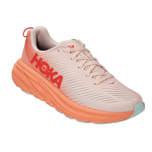 HOKA W 1119396 Rincon 3, Zapatillas de Running para Mujer, Coral (Silver Peony/Cantaloupe), EU 39 1/3