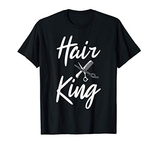 Hombre Barber Hair King Haircutter Idea de regalo Barber Shop Owner Camiseta