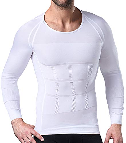 Hombre Camisa Ropa Interior Térmica Compresión Manga Larga para Deporte Correr